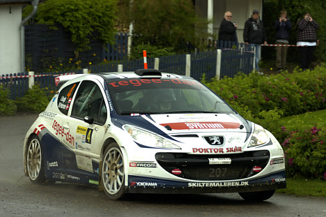 Ib Kragh og Mie Petersen tog deres anden sejr i træk i DM-serien i rally.